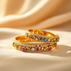Kundan Bangles (Pair)