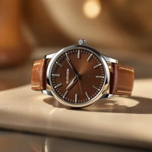 Men's Brown Leather Watch