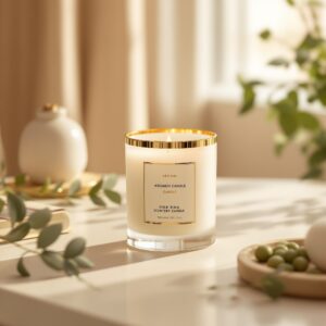 Gold-Rim Aroma Candle