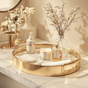 Bathroom Vanity Tray Set