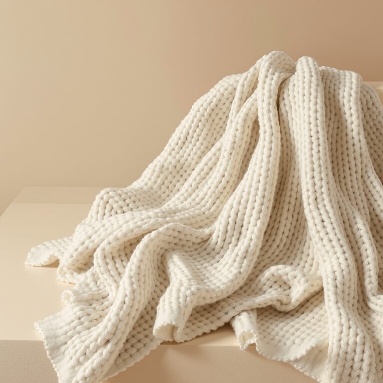 Elva Wool Floor Pouf