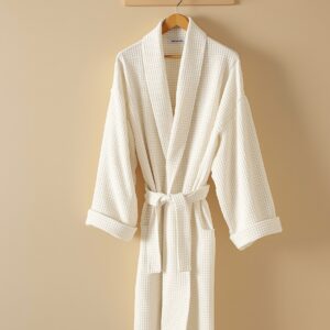 Linen Waffle Robe