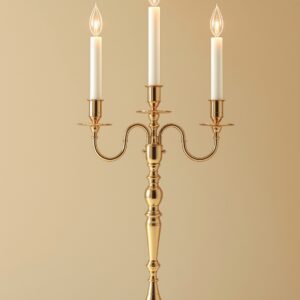 Gilded Brass Candelabra