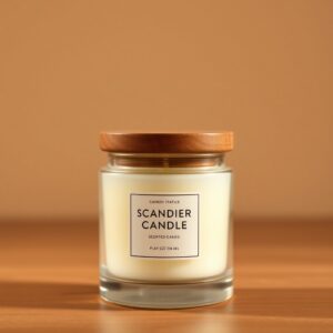 Scented Candle Jar — Amber