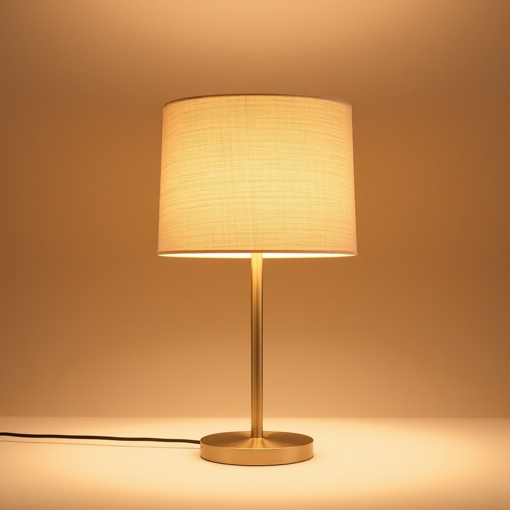 Modern Table Lamp — Linen