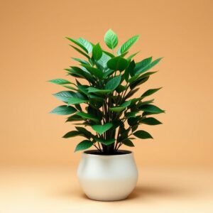 Faux Potted Plant — Green