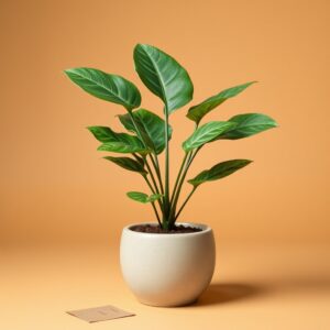 Faux Potted Fern in Planter