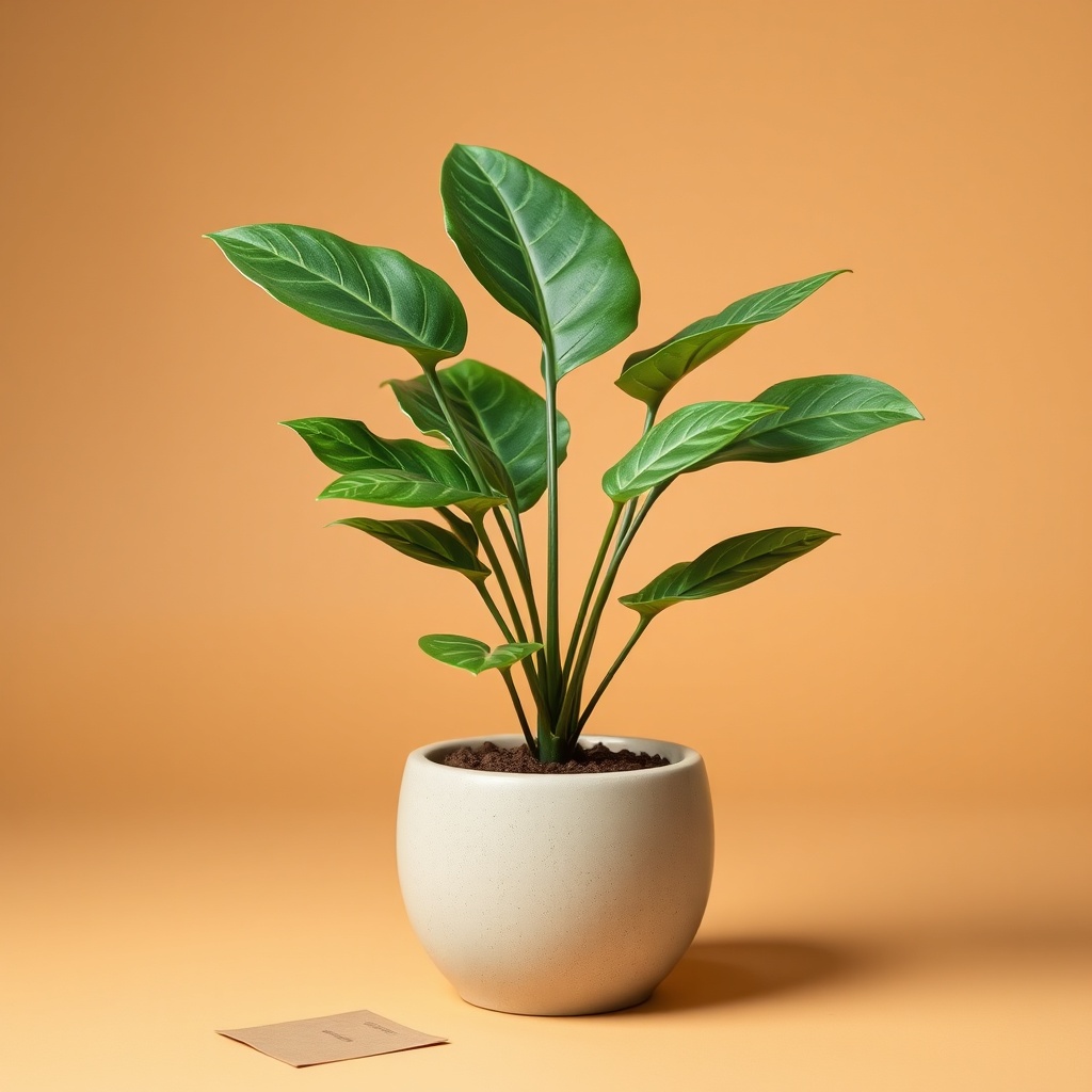 Faux Potted Fern in Planter