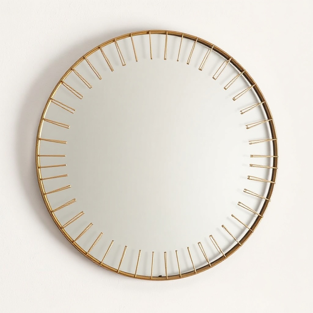 Round Wall Mirror — Gold